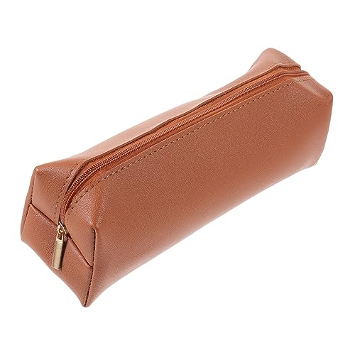 Baluue Kompakte Reise Kosmetikpinsel Halter Tasche Tragbare Schminktasche Für Unterwegs Braun Mit Reißverschluss Für Frauen Und Männer Für Reisen Und Aufbewahrung Von Make up von Baluue
