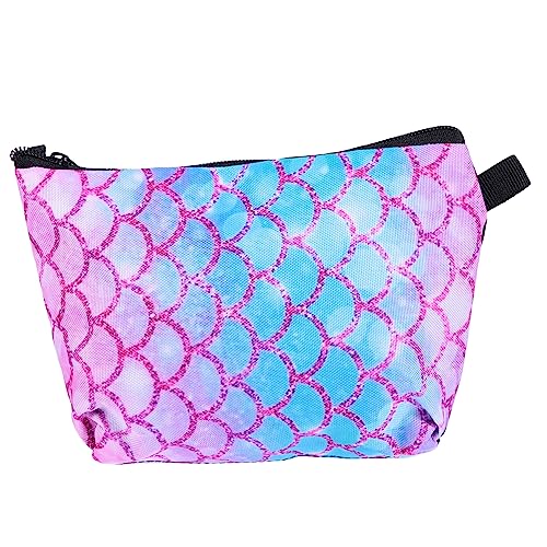 Baluue Portable Kosmetiktasche Mit Meerjungfrauenschuppen-Muster Große Kapazität Multifunktionale Aufbewahrung Für Reisen Und Alltagsgebrauch Für Damen Und Mädchen von Baluue