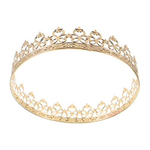 Baluue Prinzenkrone Für Männer Goldfarbene Metallkönigskrone Vintage Kopfbedeckung Für Cosplay-partys Und Besondere Anlässe Mittelalterliches Requisit Für Königliche Kostüme von Baluue