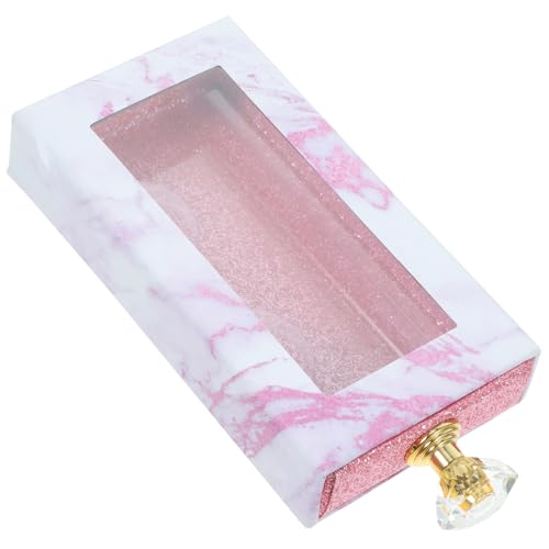 Baluue Rechteckige Etuis Für Falsche Wimpern Mit Transparentem Fenster Aufbewahrungsbox Für Künstliche Wimpern Mit Griff Aus Papier Und Kunststoff Robust Für Langzeitgebrauch von Baluue