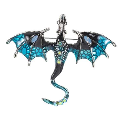 Baluue Retro Drachen Brosche Anstecknadel Vintage Stil Robust für Kleidung Damen und Herren Vielseitig für Jacken Pullover Taschen Geschenkidee von Baluue