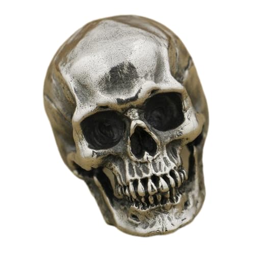 Baluue Retro Herren Totenkopf Ring Crack Design Punk Schmuck Accessoire Vintage Stil Lustiger Schädelring von Baluue