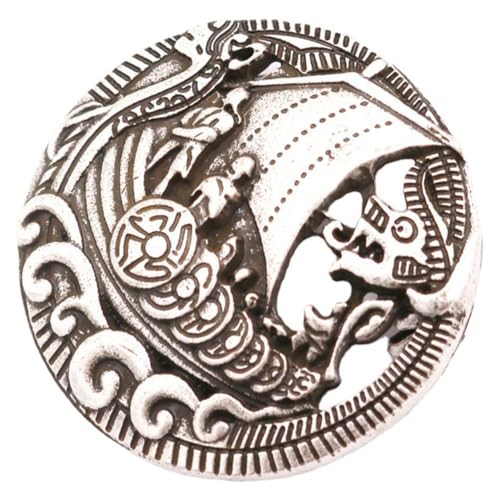 Baluue Retro Metallbrosche Wikingerboot Anstecknadel Vintage Schmuck für Damen Dekorative Keltische Reversnadel Eleganter Pin für Kleid und Schal Geschenkidee zu Weihnachten und von Baluue