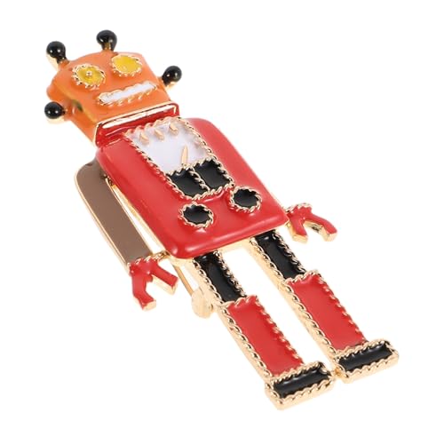 Baluue Retro Robot Brosche aus Langlebiger Legierung Stilvolle Anstecknadel für Herren Vielseitig als Schal Anzugpin für Jacken Studentenrucksäcke und Formelle Kleidung von Baluue