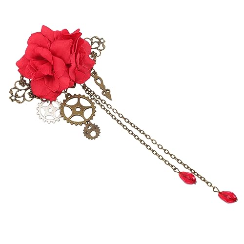 Baluue Rosen-Haarspange 7 6 Cm Rosenblüten-Krallenklammern Polyester-Blumen-Haarnadel Für Frauen Mädchen Party Hochzeit Rot Baluue Rosen-Haarspange 7 6 Cm Rosenblüten-Krallenklammern Polyester-Blumen-Haarnadel Für Frauen Mädchen Party Hochzeit Rot von Baluue