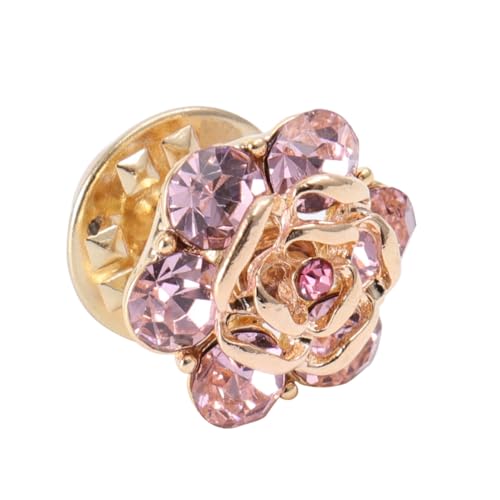 Baluue Rosenförmige Brosche Cardigan Anstecknadel Kreative Kragenknopf Schmucknadeln Damen Strickjacke Modische Brustspange für Hemd und Bluse von Baluue