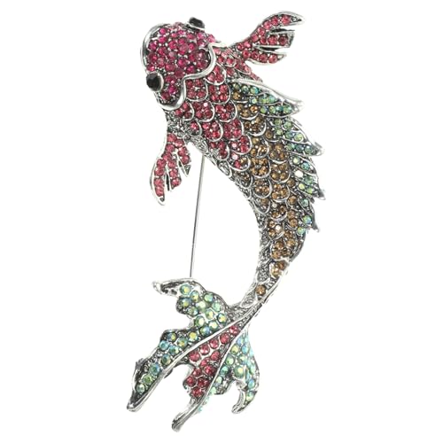 Baluue Roter Karpfen brosche mit Wassersteinen Chinesischer Stil Elegante Anstecknadel für Kleidung Schal Hut und Rucksack Langlebige Kleidung Brosche für Damen Festliche Baluue Roter Karpfen brosche mit Wassersteinen Chinesischer Stil Elegante Anstecknadel für Kleidung Schal Hut und Rucksack Langlebige Kleidung Brosche für Damen Festliche von Baluue