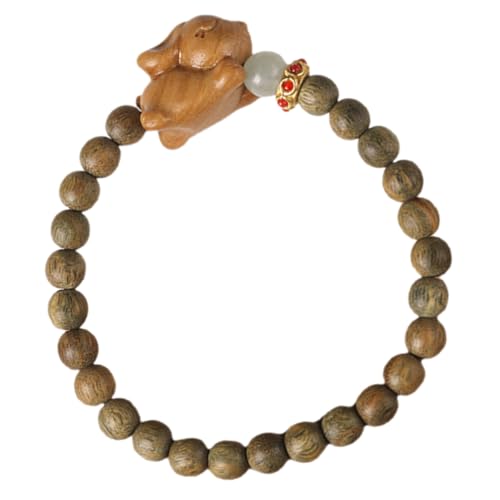 Baluue Sandelholz Armband mit Niedlichen Hasenperlen Holzperlen Unisex Armband für Charmantes Schmuckstück für Damen und Herren Alltag und Party Baluue Sandelholz Armband mit Niedlichen Hasenperlen Holzperlen Unisex Armband für Charmantes Schmuckstück für Damen und Herren Alltag und Party von Baluue