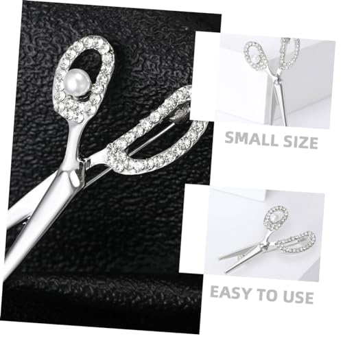Baluue Scherenbrosche mit Funkelnden Strasssteinen Anstecknadel aus Langlebiger Legierung für Damen und Herren Vielseitiges Accessoire für Anzüge Hemden Hüte und Taschen Stilvolles zur von Baluue