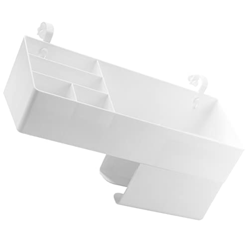 Baluue Schreibwarenhalter – Wandmontierter Make-up-organizer Mit 6 Fächern Weiß Make-up-organizer Mit Fächern Multifunktionaler Aufbewahrungshalter von Baluue