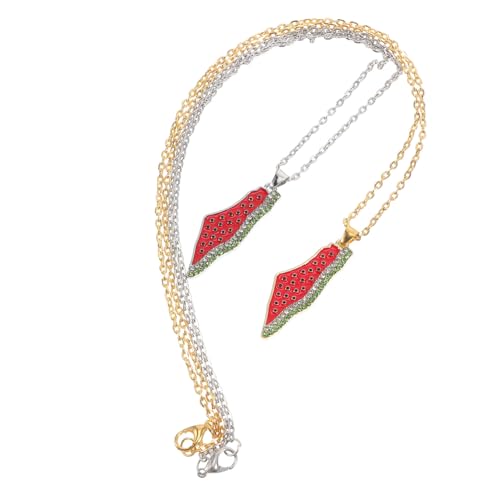 Baluue Wassermelonenanhänger Halskette Mit Fruchtanhänger Für Frauen Und Männer Kreatives Schmuckstück Mit Wassermelonenkette Leicht Und Angenehm Zu Tragen von Baluue