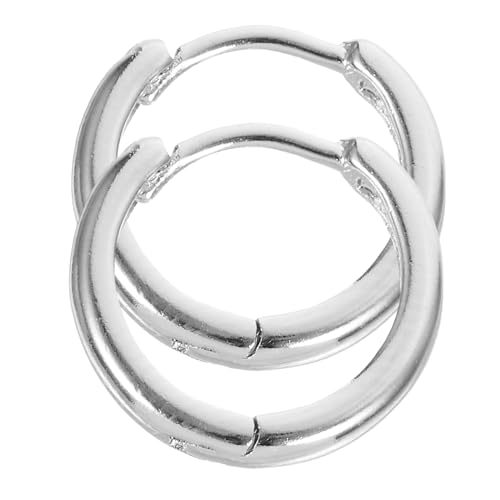 Baluue Sterling Silber Creolen Kleine Runde Ohrringe Unisex Leicht Elegant Minimalistisch Täglicher Schmuck Für Damen Herren Alltag Partys von Baluue