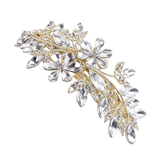Baluue Strass Haar Clip Blume Frühling Haarnadel Zarte Mädchen Kopfschmuck Hochzeit Party Schmuck von Baluue