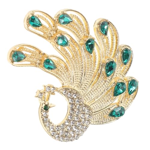 Baluue Strass Pfau Brosche Damen Anstecknadel Luxuriöses Tier Schmuckaccessoire Vielseitig Tragbar Für Kleidung Schal Hüte Taschen Stilvolle Eleganz Für Alltag Und Events von Baluue