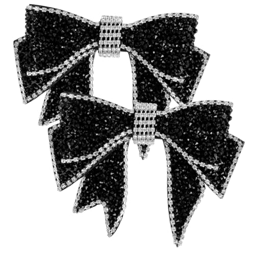 Baluue Strass Schleifen Schuhanhänger Schuhdeko DIY Zubehör Glitzer Verzierung für Mädchen Party Hochzeit Geschenk von Baluue