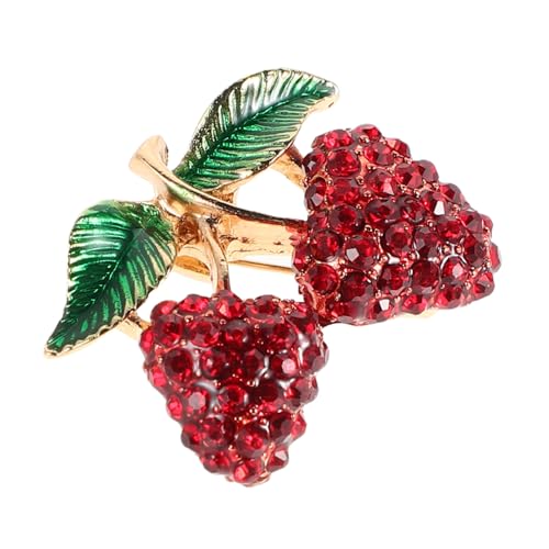 Baluue Strassbesetzte Erdbeer brosche Damen Vintage Anstecknadel Fruchtform Luxuriöses Accessoire für Kleidung Taschen Hüte Vielseitig Einsetzbar Baluue Strassbesetzte Erdbeer brosche Damen Vintage Anstecknadel Fruchtform Luxuriöses Accessoire für Kleidung Taschen Hüte Vielseitig Einsetzbar von Baluue
