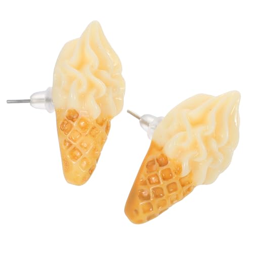 Baluue Süße Eiscreme Ohrstecker für Mädchen und Frauen Niedliche Resin Ohrhänger Modischer Ohrschmuck Langlebig Vielseitig Kombinierbar für Teenager und Damen von Baluue