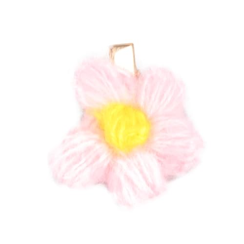 Baluue Blumenbrosche Buntem Wollgarn Kleine Haarspange Für Vielseitig Einsetzbar Perfektes Accessoire Für Kleidung Und Taschen von Baluue