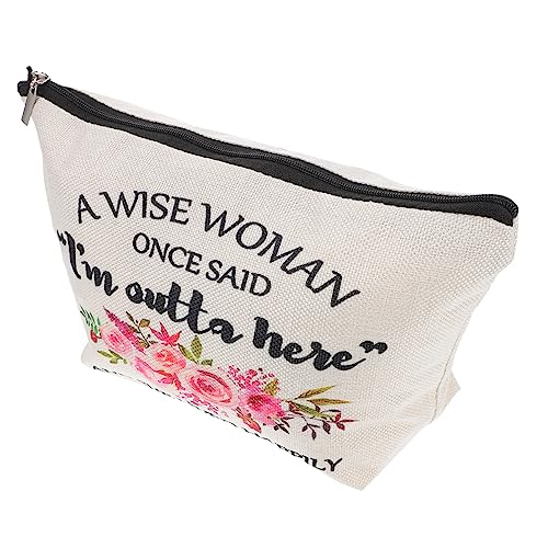 Baluue Make-up-Tasche Für Damen Mit Reißverschluss Reisen-Kosmetiktasche Aus Canvas-Material Aufbewahrungstasche Für Lippenstift Und Puder Leicht Und Praktisch Für Täglichen Gebrauch von Baluue