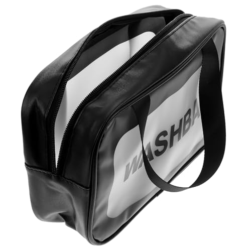 Baluue Frosted Kosmetiktasche Für Damen Handliche Make-up Tasche Aus Multifunktionale Aufbewahrung Für Reisen Und Alltag Transparent Für Kosmetik Und Pflegeprodukte Mittelgröße von Baluue