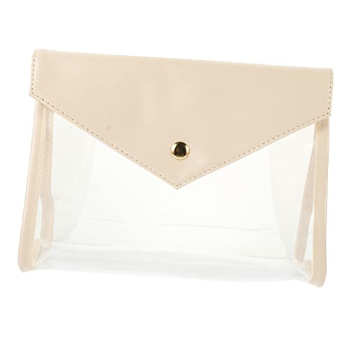 Baluue Transparente Kosmetiktasche Mit Knopfdesign wasserdichte Kulturbeutel Für Mädchen Aufbewahrungstaschen Für Make-up Transparente Waschtasche Für Reisen von Baluue