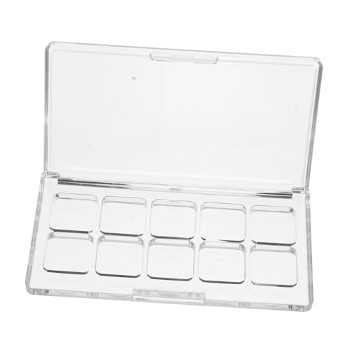 Baluue Transparente Make-up Palette mit Sicherem Verschluss Nachfüllbare DIY Lidschatten Lippenstift-box für Kreative Kosmetikaufbewahrung und Reisen Geeignet von Baluue