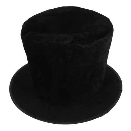 Baluue Unisex Schwarzer Vintage Hut mit Flacher Krempe Kostümzubehör für Männer Frauen für Jazz Performances Formelle Anlässe Baluue Unisex Schwarzer Vintage Hut mit Flacher Krempe Kostümzubehör für Männer Frauen für Jazz Performances Formelle Anlässe von Baluue