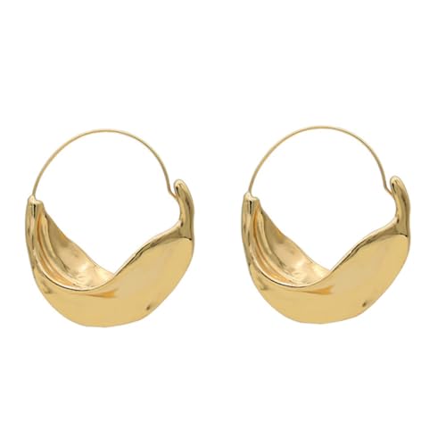 Baluue Unregelmäßige Dangle Ohrringe Damen mit Blumenkorb Design Modische Creolen Ohrringe aus Langlebiger Legierung Stilvolle Ohrhänger für Alltag und Besondere Anlässe von Baluue