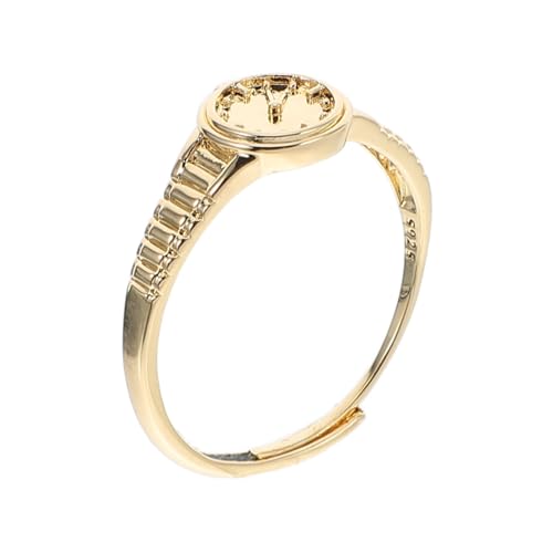 Baluue Verstellbarer Goldener Uhr-Ring Damen Mini Fingeruhr Schmuck Offenes Design Vintage Stil Alltagsschmuck Zeitmesser Fingerschmuck Baluue Verstellbarer Goldener Uhr-Ring Damen Mini Fingeruhr Schmuck Offenes Design Vintage Stil Alltagsschmuck Zeitmesser Fingerschmuck von Baluue