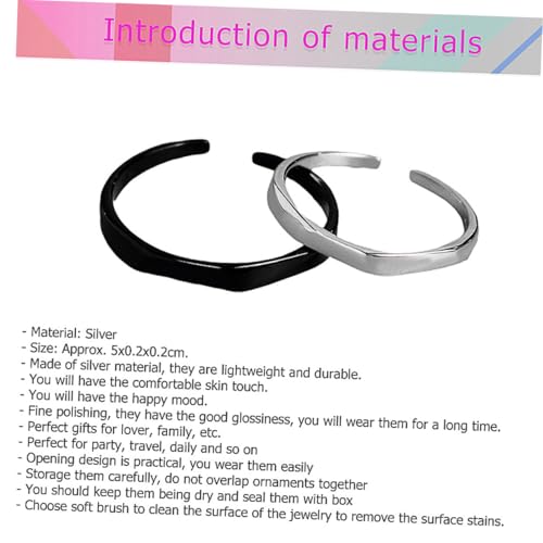 Baluue Verstellbarer Rhombus Ring aus Silber Offener Partner Ring Minimalistischer Schmuck für Damen und Herren Leichter Langlebiger Liebesring in Weiß Modisches Accessoire für Alltag von Baluue