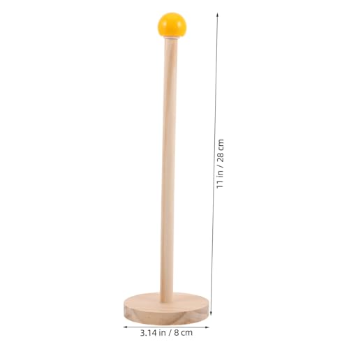 Baluue Vertikaler Holz Haargummi Organizer Scrunchie Tower Haarschmuck Aufbewahrung für Mädchen Frauen Haaraccessoires Halter Stand Praktisch Langlebig von Baluue