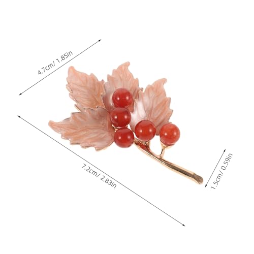 Baluue Vintage Ahornblatt Brosche Damen Lapel Pin Herbst Schmuck Elegante Anstecknadel für Frauen Modeaccessoire Weihnachten Geschenk von Baluue