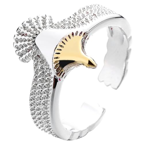 Baluue Vintage Damen Ring Verstellbar Kupfer Design Offener Fingerschmuck Modisch Einzigartig Stapelbar Geschenk für Frauen Alltag und Festtage von Baluue