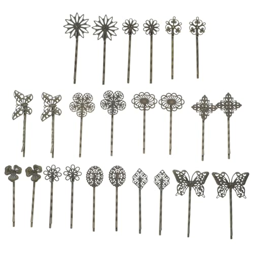 Baluue 24stücke Vintage Haarnadel Haarspange Kopfbedeckung Haarschmuck Gemischtes Muster Für Damen Frisurdekoration von Baluue