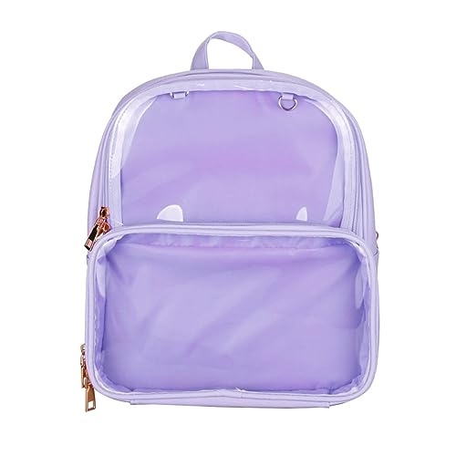 Baluue Wasserdichter Transparenter Rucksack Mit Reißverschluss Für Teenager-mädchen-Jungen Geleerucksack Aus Geleematerial Leicht Zu Reinigen Hoher Verstellbare Riemen von Baluue