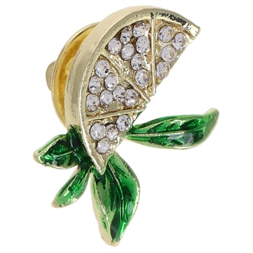 Baluue Wassermelonen brosche Damen Kreative Modische Anstecknadel mit Funkelnden Kristallen Cartoon design Vielseitig Kombinierbar für Kleidung Taschen und Accessoires von Baluue