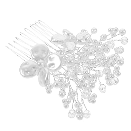 Baluue Wedding Hair Comb Mit Kristallen Und Perlen Glitzernder Haarkamm Für Hochzeiten Brautschmuck Und Besondere Anlässe Haaraccessoire Für Bräute Und Brautjungfern von Baluue