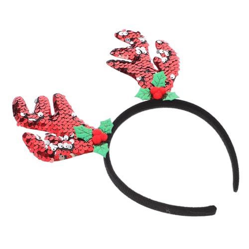 Baluue Weihnachtliches Rentiergeweih Stirnband für Teenager Dekoratives Xmas Haarreif Partyzubehör Sicheres Material Vielseitiges Kopfschmuck Accessoire für Weihnachtsfeier und von Baluue