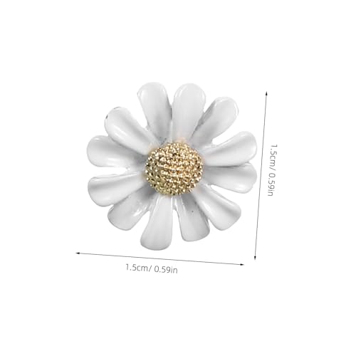 Baluue Weiße Ohrstecker Damen Silber Piercing Studs Blumen Schmuck für Alltag Hochzeit Valentinstag von Baluue