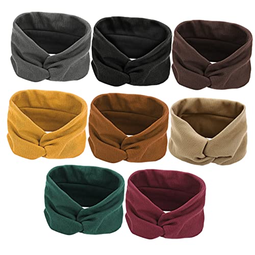 Baluue 8stücke Elastische Sport-stirnbänder Multifunktionale Schweißbänder Für Damen Und Für Yoga Fitness Und Outdoor-aktivitäten Verschiedenen Farben von Baluue