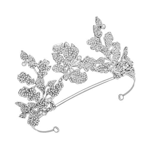 Baluue Blattkrone Kopfschmuck für Hochzeit Braut Blumen-diademe Stirnband für Frauen und Mädchen von Baluue