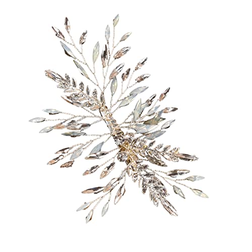 Baluue Braut Haarschmuck Mit Strass Eleganter Haarclip Für Hochzeiten Festlicher Haarschmuck Für Damen Charmante Accessoires Für Braut Und Brautjungfern Langlebig Und Bequem Zu Tragen von Baluue
