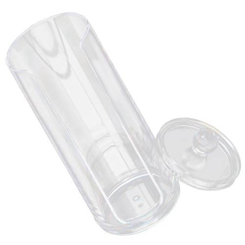 Kasten Kosmetische Baumwollbox Klare Mundspülung Kosmetisches Wattepad Make-up-entferner Wattepads Halter Für Wattepads Behälter Für Wattepads Lagerregale Wattespender Rund Plastik Baluue von Baluue