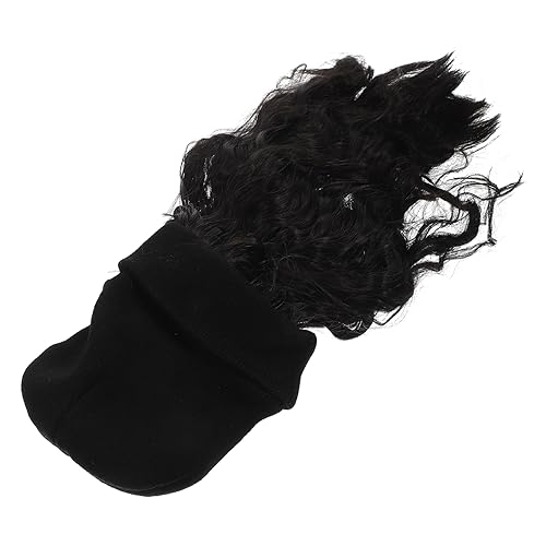 Baluue Gestrickte Beanie Mit Gewellten Kunsthaaren Winter Perücke Für Damen Warm Und Stylisch Für Und Verschiedene Outfits von Baluue