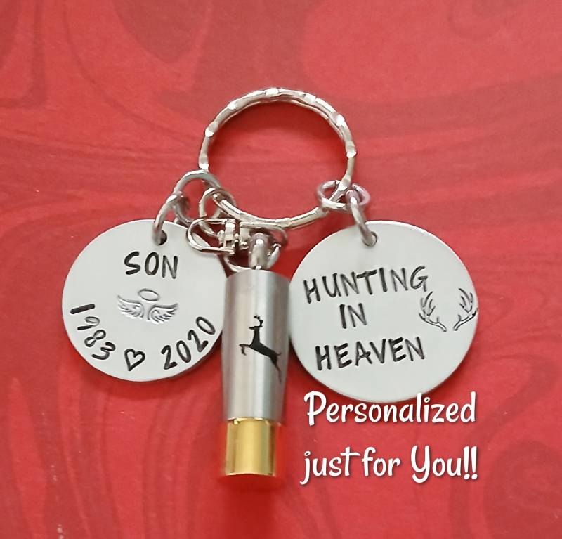 Jagd-Denkmal Schlüsselanhänger, Jagd Im Himmel, Kugel Urne Sympathie Geschenk, Graviert, Gedenkstätte Für Papa Opa Bruder von BamBamKreations