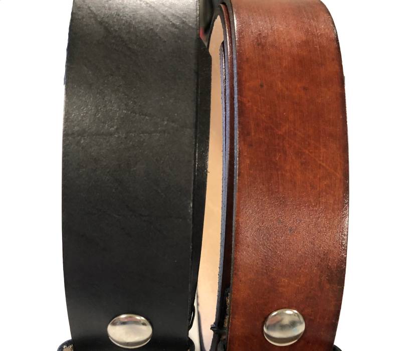 Handgefertigte Leder Gürtel Schwarz Oder Braun, Western Style von BamaBelts