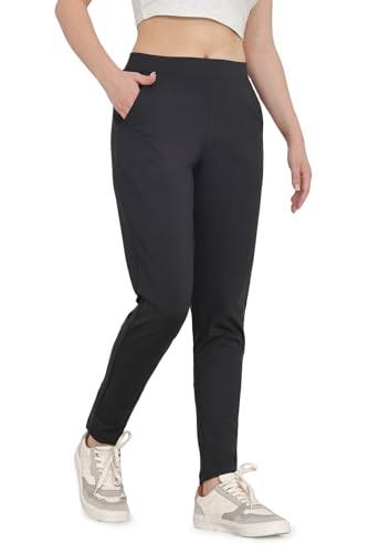Bamans Damen Elegant Skinny Stoffhose schmales Bein Hose Stretch Business Office Elastischer mit Taschen von Bamans