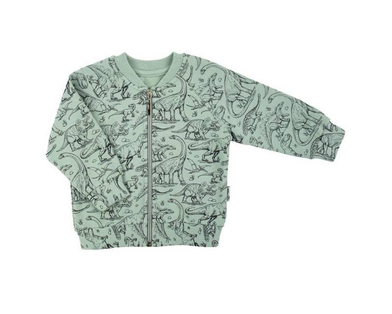 Bamar Nicol Sweatjacke Sweatjacke in Olivgrün mit Dinosauriern (200052) von Bamar Nicol