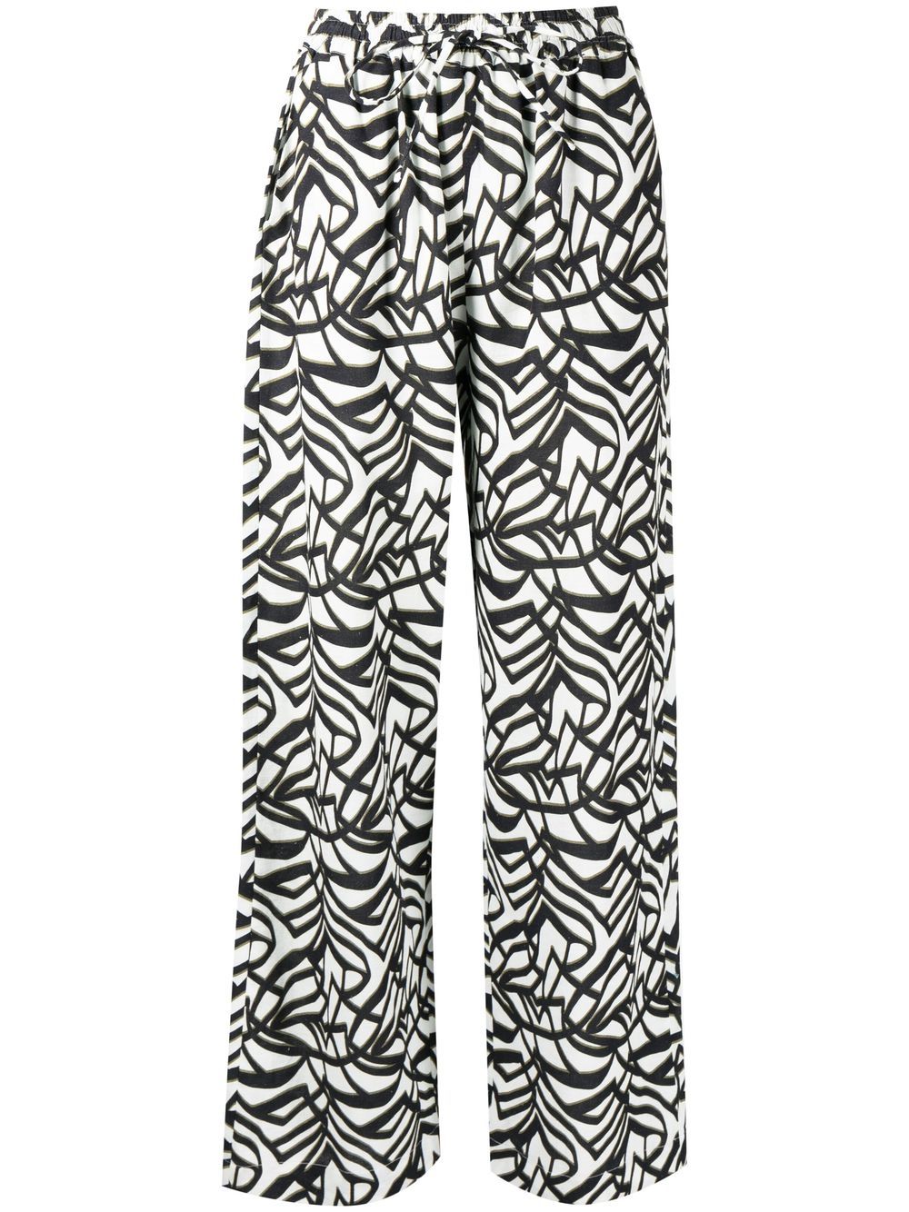 Bambah Hose mit geometrischem Print - Schwarz von Bambah