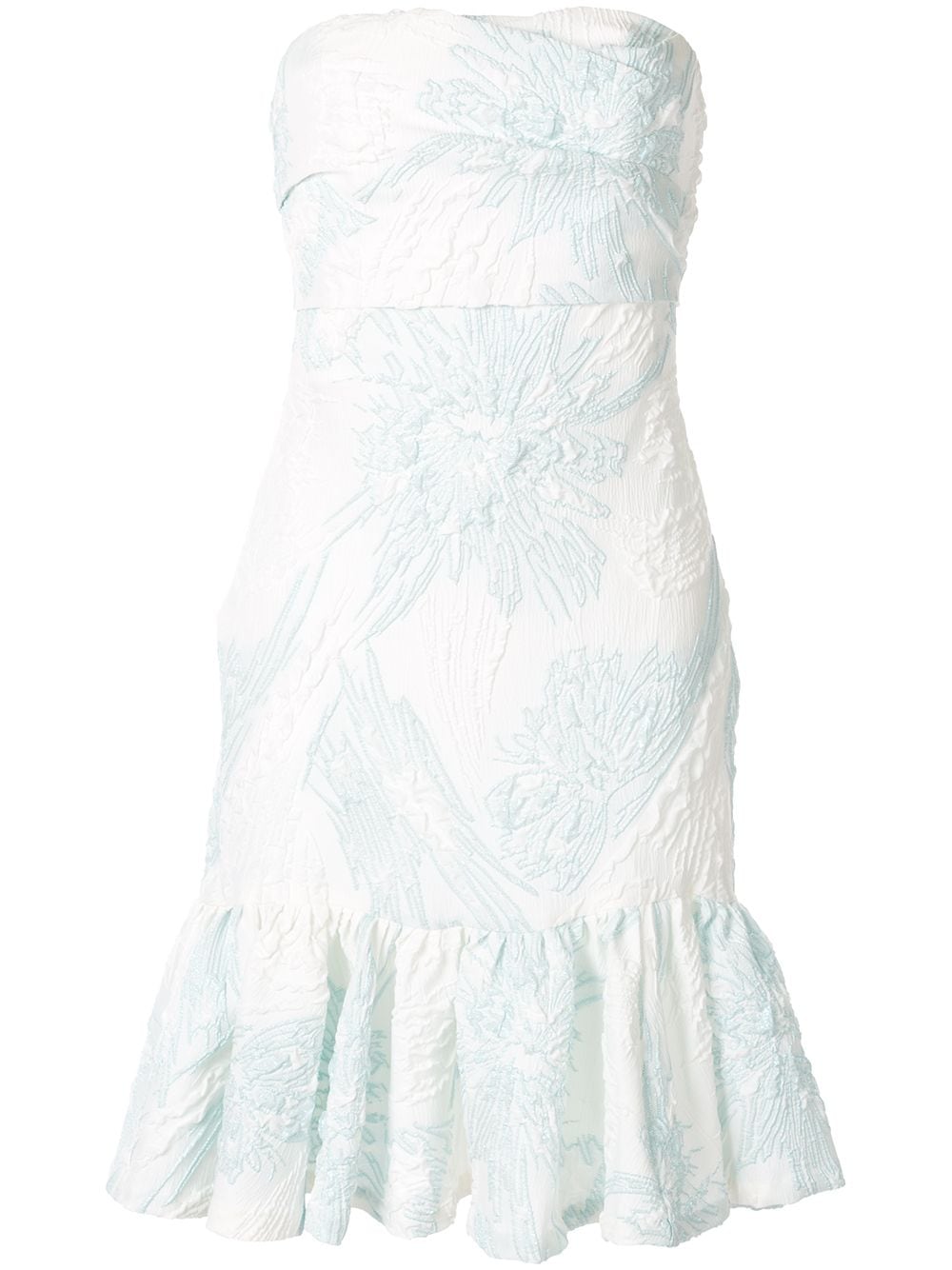 Bambah Schulterfreies Kleid mit Blumen-Print - Weiß von Bambah